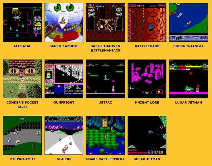 Installiert sind durchaus unterschiedliche Titel