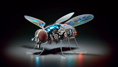 Die chinesischen Micro-Drohne soll gerade einmal 1,3 Zentimeter lang sein. (Bildquelle: DallE3)