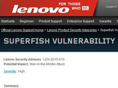Lenovo: Gefährliches Sicherheitsloch auf Notebooks wegen Adware Supferfish