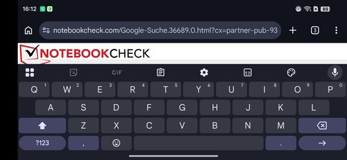 Test Oppo Find X9s Pro Tastatur 