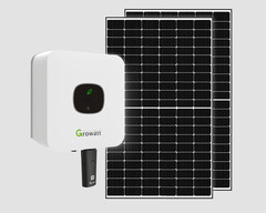 Balkonkraftwerk mit beliebtem Growatt-Wechselrichter zur Senkung der Stromkosten (Bild: Growatt, Hantech)