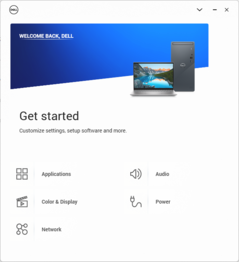 MyDell Willkommensbildschirm