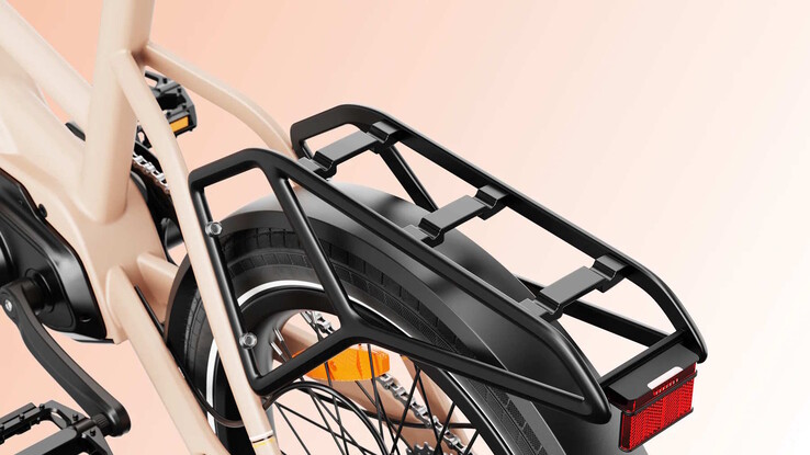 Ein Systemgepäckträger ist vorhanden (Bildquelle: Heybike)