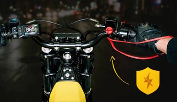 Fällt der Fahrer vom Motorrad, stoppt der Motor (Bildquelle: Heybike)