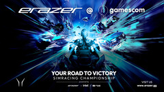 gamescom 2023: Medion ruft zur Erazer &quot;Your Road To Victory&quot; SimRacing Competition.