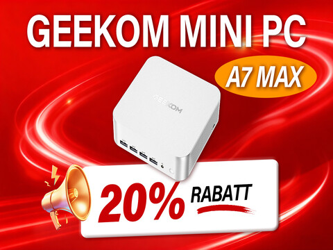Der GEEKOM A7 MAX Mini-PC ist aktuell für nur 615 Euro bestellbar.