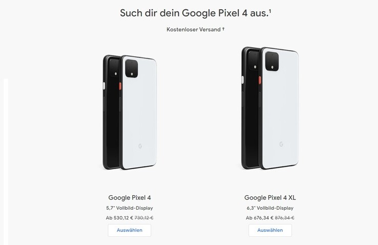 Aktuell im Abverkauf: Die Pixel 4-Generation von Google.