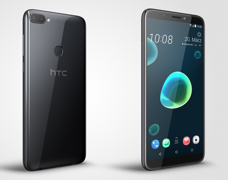 Die Rückseite des HTC Desire 12 Plus ist anfällig für Fingerabdrücke