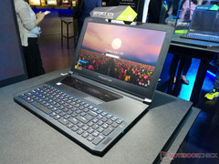 Das Acer Triton 700 mit Max-Q GTX 1080-GPU wird auf der Computex 2017 ausgestellt.