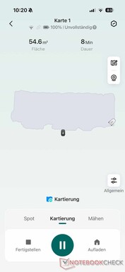 sich die Karte nach und nach auf.
