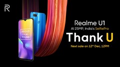 Realme U1: 205.400 Smartphones in wenigen Minuten ausverkauft.