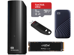 Für kurze Zeit kann man beim Kauf von SSD, Festplatte oder Speicherkarte bei Amazon einiges sparen. Bild: Amazon.de