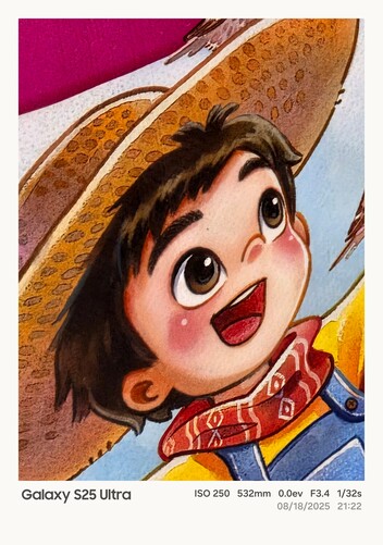 Samsung Galaxy S25 Ultra mit kräftigem Farbprofil.