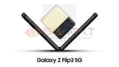 Nur eine von mehreren Farben des Galaxy Z Flip3 5G, des neuesten Klapphandy-Foldables von Samsung. (Bild: Giznext)