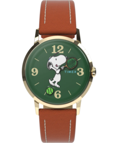Peanuts x Timex Marlin Hand-Wound Snoopy Tennis TW2V88800 Front