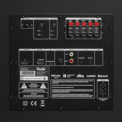 Anschlüsse am Teufel Concept 12