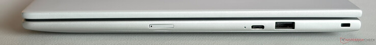 Richtig: USB-C 3.2 Gen.2 (10 Gbit/s, DisplayPort 1.4, Stromversorgung), USB-A 3.2 Gen.1 (5 Gbit/s, mit Stromversorgung), Nano-Sicherheitssteckplatz