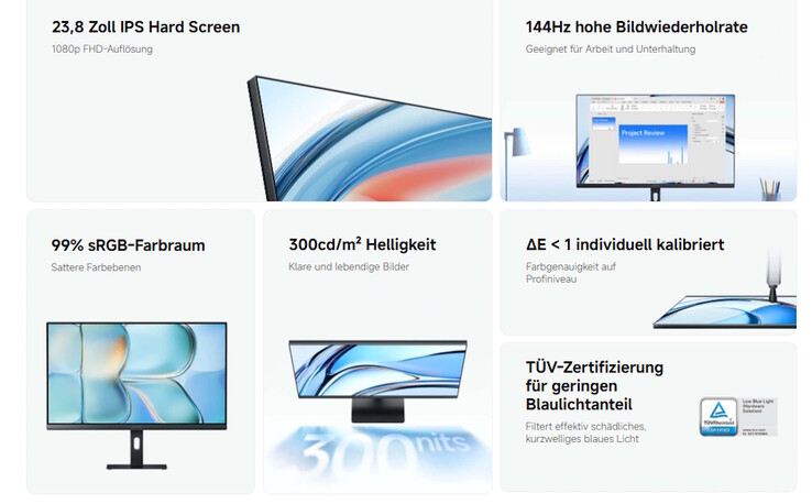 Geworben wird mit einer guten Farbdarstellung