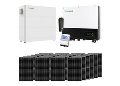 Photovoltaik-Anlage mit Growatt-Hybrid-Wechselrichter und LiFePO4-Batterien (Bild: Growatt, Hantech)