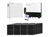 Photovoltaik-Anlage mit Growatt-Hybrid-Wechselrichter und LiFePO4-Batterien (Bild: Growatt, Hantech)