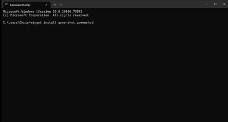Befehl eingeben - fertig!