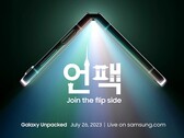 Die Event-Einladung zeigt das Samsung Galaxy Z Flip5. (Bild: Samsung)