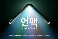 Die Event-Einladung zeigt das Samsung Galaxy Z Flip5. (Bild: Samsung)