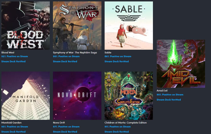 All the games included in the bundle