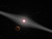 Illustration eines Sterns und einer Galaxie