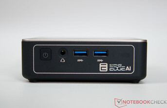 Sapphire Edge AI - Anschlüsse an der Vorderseite