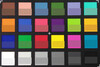 ColorChecker: In der unteren Hälfte jedes Feldes wird die Referenzfarbe dargestellt