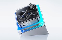 Die Gaming-Ohrhörer von RedMagic sollen sich dank Docking-Station optimal für den Einsatz am Schreibtisch eignen. (Bild: Nubia)