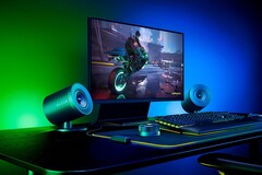 Die Razer Nommo V2 Pro besitzen eine rückseitige RGB-Beleuchtung für den passenden Gaming-Look. (Bild: Razer)