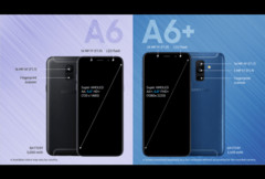 Die wichtigsten Unterschiede zwischen Galaxy A6 und Galaxy A6+ auf einen Blick.