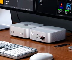 Das Satechi CubeDock wurde ganz offensichtlich einem Apple Mac mini nachempfunden. (Bildquelle: Satechi)