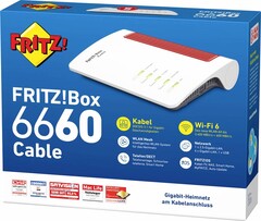 Amazon bietet die Fritz!Box 6660 Cable derzeit zum reduzierten Deal-Preis von 189 Euro an (Bild: AVM)