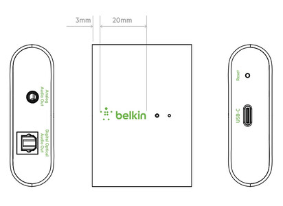Eine Skizze des Belkin Soundform Connect bei der FCC. (Quelle: FCC)