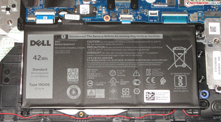 Der Akku verfügt über eine Kapazität von 42 Wh.