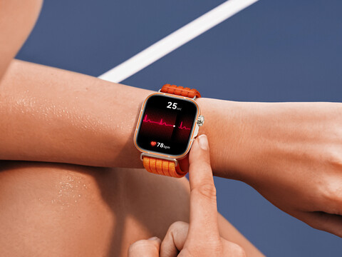 Die HUAWEI WATCH FIT 5 Pro bringt EKG-Analysen ans Handgelenk.