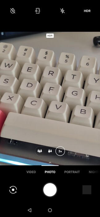 3x-Zoom im Photo-Modus liefert ein abgeschnittenes Bild.