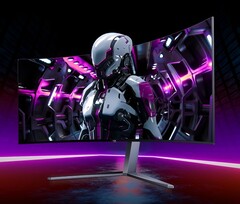 Der AOC Agon Pro hat ein 34 Zoll großes, gebogenes Display mit QD-OLED-Panel