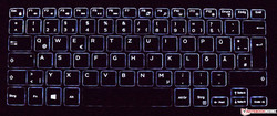 Tastatur des Dell Inspiron 15 5579 (beleuchtet)