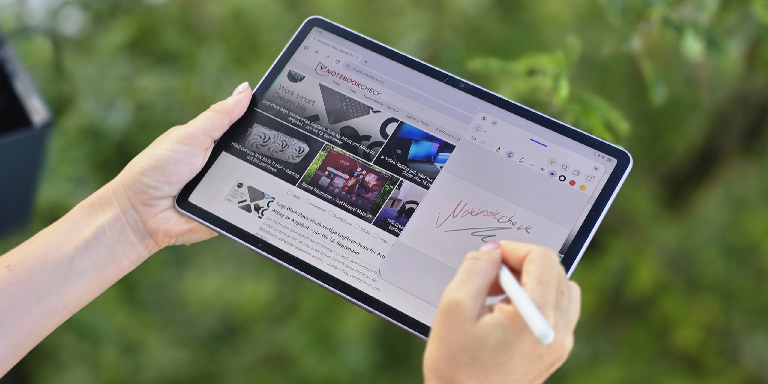 Test Tablet Huawei MatePad 11.5 (2025) PaperMatte (Bildqueile: Marcus Herbrich) 