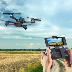 Mit der Maginon QC-90 bietet der Aldi-Onlineshop kommende Woche eine unter 250 g leichte Drohne an. (Bild: Aldi-Onlineshop)