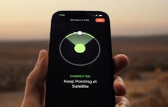 Das Apple iPhone 14 muss auf Satelliten ausgerichtet werden, bei MediaTek ist dies nicht notwendig. (Bild: Apple)