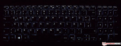 Tastatur beim Dell Inspiron 17-7786 (beleuchtet)