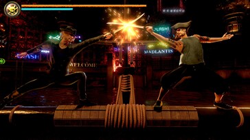 Im Bild: Ein Gameplay-Screenshot aus Like a Dragon: Pirate Yakuza in Hawaii.