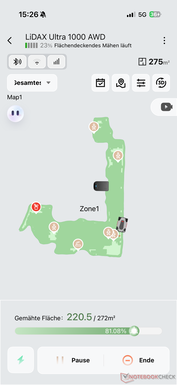 Übersicht in der Mova App