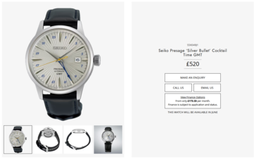 Die Seiko Presage SSK049 wurde auch in England..