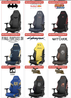 Einige der Sondereditionen (Bildquelle: Secretlab)